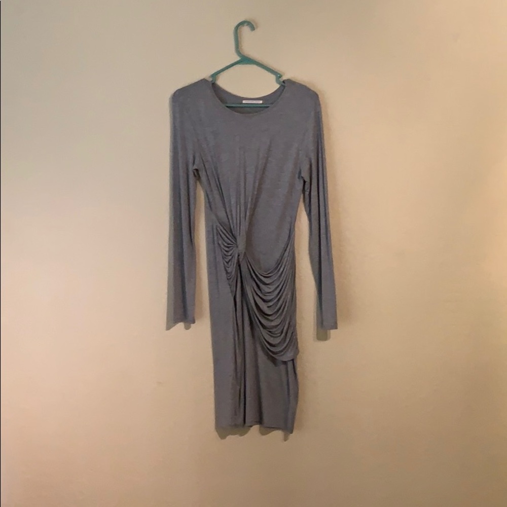 Soft Grey Midi Dress